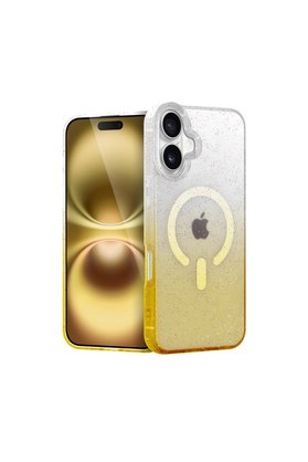 Evimdeyokyok Apple İphone 16 Plus Pummel Shiny Magsafe Kapak - Gold
