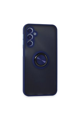 Evimdeyokyok Samsung Galaxy M34 5G Kılıf Montreal Yüzüklü Silikon Kapak - Lacivert