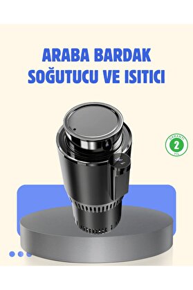 Ethab Giyim Araç İçi Akıllı Bardaklık Isıtıcı Soğutucu Dijital Ekranlı - Glst3024-3510