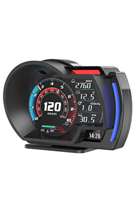 Teknoparkx Ally A520 Obd2 + Gps Head Up Display Hud Dijital Hız Göstergesi Rpm & Sıcaklık & Basınç Takip Hız Al