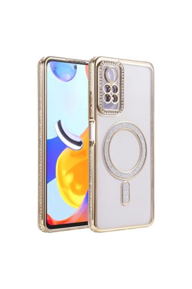 Evimdeyokyok Xiaomi Redmi Note 12 Pro 4G Joke Simli Magneticsafe Kılıf - Gold