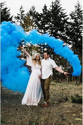 İRHANLAR 1 Adet Bebek Cinsiyet Belirleme Partisi Bambu Parti Sis Duman Bombası Smoke Bomb Pembe gender party