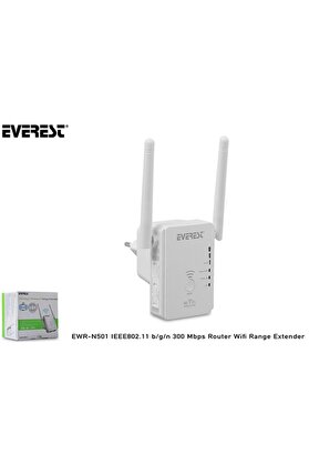 Everest EWR-N501 IEEE802.11 b-g-n 300 Mbps Router Wifi Range Extender