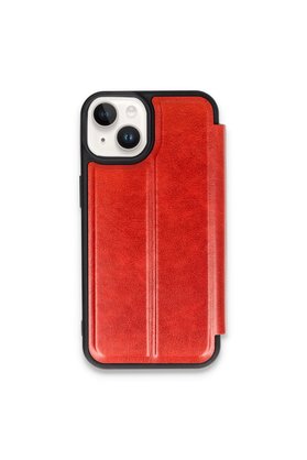 Evimdeyokyok Apple İphone 14 Kılıf Flip Cover - Kırmızı