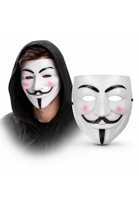 Evi̇mdeyokyok V Mask Premi̇um Vendetta Beyaz Maske (Guy Fawkes Sti̇l)