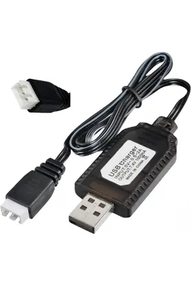 Evi̇mdeyokyok 7.4V Li̇-İon Sm-3P Soket Drone Bataryası Usb Şarj Kablosu