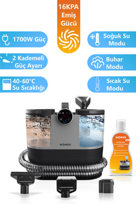 womidi Dy-506f Buhar Fonksiyonlu Halı Yıkama Dijital Ekran Halı Koltuk Yıkama Ve Leke Çıkartma Makinesi