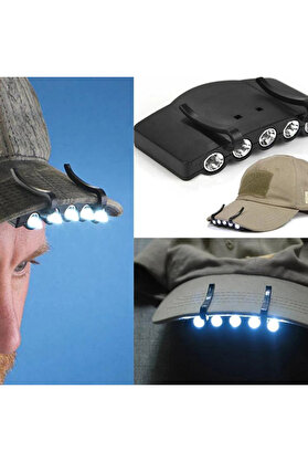 Evimdeyokyok Şapkaya Takılan Led Lamba Güçlü Aydınlatma Pratik Kullanım Kamp Ve Outdoor Model Wt-127