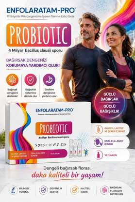 Enfolaratam Pro Probiotic Probiyotik Bacillus Clausii Sporları 4 Milyar Yetişkin