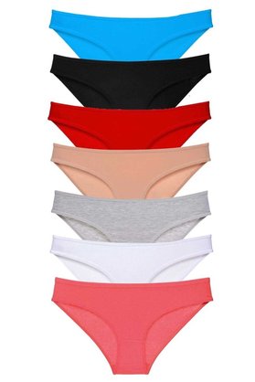 Ethab Ticaret Glb-Stl41414 7 Adet Süper Eko Set Likralı Kadın Slip Külot Set 3