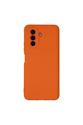 Ethab Ticaret Glb-Stl41414 Huawei Nova Y70 Kılıf Nano İçi Kadife Silikon - Turuncu