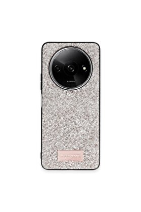 Ethab Ticaret Glb-Stl41414 Onegif Redmi A3 4G Bright Simli Kapak - Gold