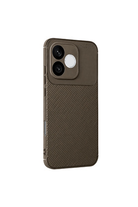 Evimdeyokyok Huawei Honor 600 Lite Auto Focus Karbon Kapak - Kahverengi