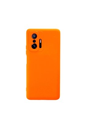 Evimdeyokyok Xiaomi Mi 11T Pro Kılıf Nano İçi Kadife Silikon - Turuncu