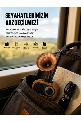 Toptan Bulurum Şarjlı Mini Retro Ra Bluetooth Hoparlör Çoklu Bağlantı Seçenekli Yeni Nesil