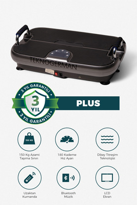 TeknoGerman Plus Model Titreşimli Egzersiz Aleti Titreşimli Spor Aleti Spor Cihazı Tekno German Vibration Plate