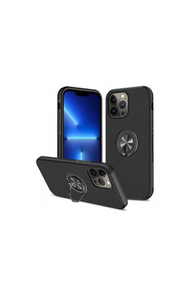 Ethab Ticaret Glb-Stl41414 İphone 13 Pro Kılıf Elit Yüzüklü Kapak - Siyah