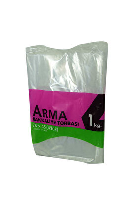 Misa Naylon Torba Arma Şeffaf Bakkaliye Kuruyemiş Şeker Torbası 28X45 (4 Lük ) Takribi 115 Adet 1000 Gr
