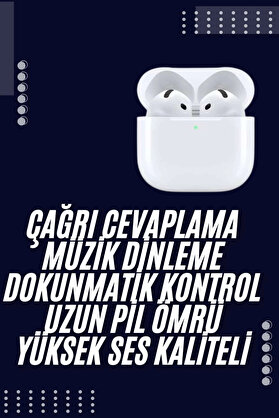 Ethab Giyim Bluetooth Kulaklık Beyaz Çağrı Cevaplama Dokunmatik Kontrol Kablosuz Yeni Nesil