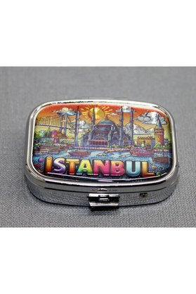 Ethab Ticaret Glb-Stl41414 İstanbul Temalı İlaç Kutusu Anahtarlık Alk4371