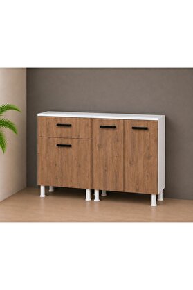 Visasconcept Tek Çekmeceli 140 Cm Çok Amaçlı Dolap