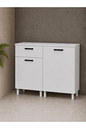 Visasconcept Tek Çekmeceli 120 Cm Çok Amaçlı Dolap