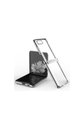 Ethab Ticaret Glb-Stl41414 Samsung Galaxy Z Flip 4 Kılıf Fold Element Kapak - Gümüş