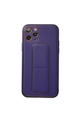 Ethab Ticaret Glb-Stl41414 İphone 11 Pro Kılıf Coco Deri Standlı Kapak - Mor
