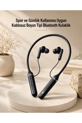 Ethab Giyim Kablosuz Boyun Tipi Bluetooth Kulaklık Mikrofonlu Spor Ve Günlük Kullanıma Uygun - Glst2534-562