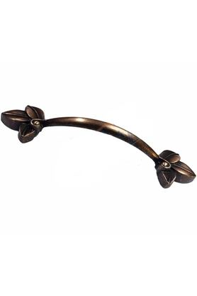 Ethab Ticaret Glb-Stl41414 Dekoratif Zamak Yaprak Kulp - 96Mm, Eskitme, 1 Adet