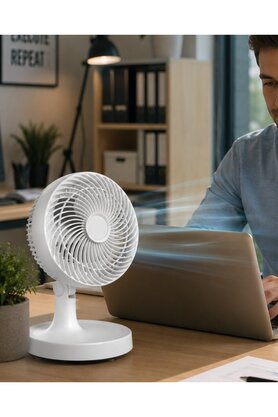 Ethab Giyim Kompakt Mini Fan Otomatik Salınımlı Sessiz Masaüstü Vantilatör - Glst7834-1381