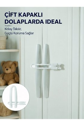 Küçük Hazine 4 Adet Çocuk Güvenlik Dolap Kilidi Dayanıklı Ve Uzun Ömürlü Tasarım Yeni Nesil