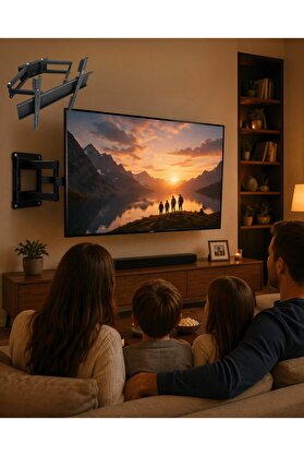 Ethab Giyim 32 55 İnç Ayarlanabilir Tv Askı Aparatı Güçlü Duvar Tipi Askı - Glst3057-7925