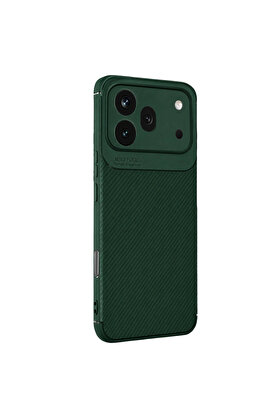 Evimdeyokyok Huawei Honor 600 Pro Auto Focus Karbon Kapak - Koyu Yeşil