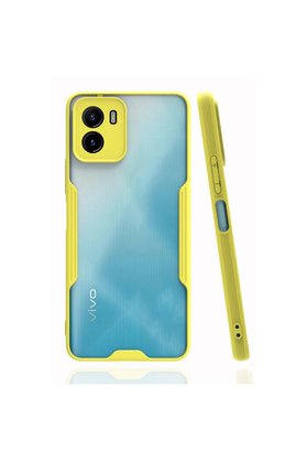 Evimdeyokyok Vivo Y15S Kılıf Platin Silikon - Sarı