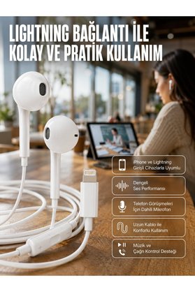 Geneloem Konforlu Ergonomik Kare Tasarımlı Müzik Ve Çağrı Kulaklığı Yeni Nesil - Stepco7978-7640