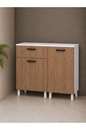 Visasconcept Tek Çekmeceli 100 Cm Çok Amaçlı Dolap