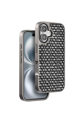 Ethab Ticaret Glb-Stl41414 Venco İphone 16 Brand Kapak - Gümüş