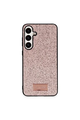 Ethab Ticaret Glb-Stl41414 Onegif Samsung Galaxy A55 5G Bright Simli Kapak - Pembe