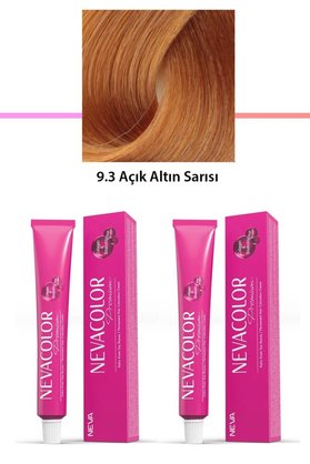 Ethab Ticaret Glb-Stl41414 2 Li Set Premium 9.3 Açık Altın Sarısı - Kalıcı Krem Saç Boyası 2 X 50 G Tüp