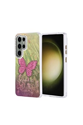 Ethab Ticaret Glb-Stl41414 Samsung Galaxy S25 Ultra Kılıf Blade Aynalı Desenli Kapak - Desen 5