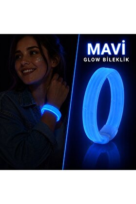 Evi̇mdeyokyok Mavi̇ Kalın Glow Bi̇lekli̇k – Kırılarak Yanan Parti̇ Ve Festi̇val Bi̇lekli̇ği̇