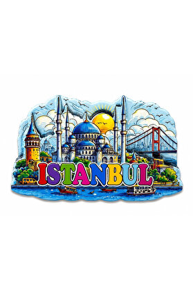 Evi̇mdeyokyok İstanbul Temalı Si̇li̇kon Buzdolapı Süsü Magnet Alk5374