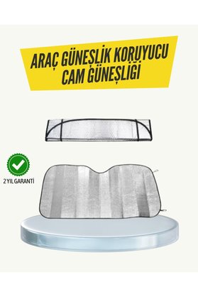 Ezere Metalize Reflektörlü Katlanabilir Araç Güneşliği – Yüksek Performanslı Is - Karbul7693-4