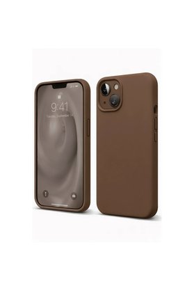 Evimdeyokyok Apple İphone 14 Kılıf First Silikon - Kahverengi
