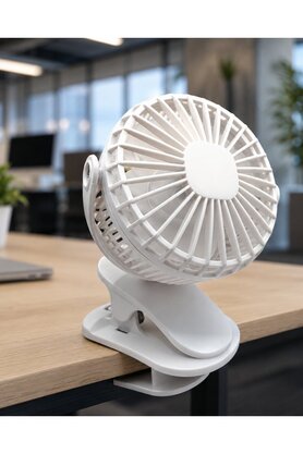 Etc 360 Derece Dönebilen Mandallı Şarjlı Mini Masa Fanı - Mıyng5593-7972