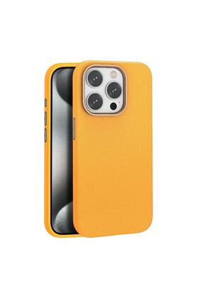 Ethab Ticaret Glb-Stl41414 Joko İphone 14 Pro Kılıf Wonder Deri Magsafe Kapak - Turuncu
