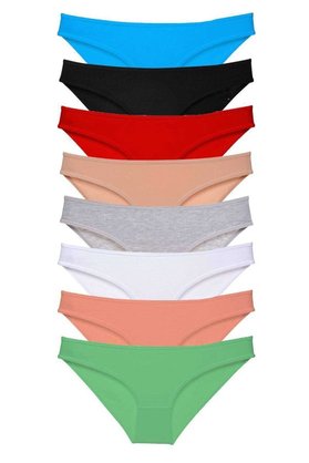 Ethab Ticaret Glb-Stl41414 8 Adet Süper Eko Set Likralı Kadın Slip Külot Set 1