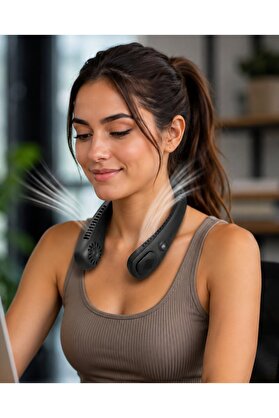 Sepetrota Usb Şarjlı 360 Derece Serinlik Sunan Taşınabilir Boyun Fanı - Sptrot8072-1196