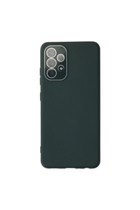 Evimdeyokyok Samsung Galaxy A33 5G Kılıf Lansman Glass Kapak - Koyu Yeşil